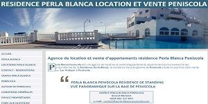 Site internet avec référencement de location d'appartements résidence Perla Blanca