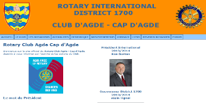 Portail web du Rotary Club d'Agde Cap d'Agde 34